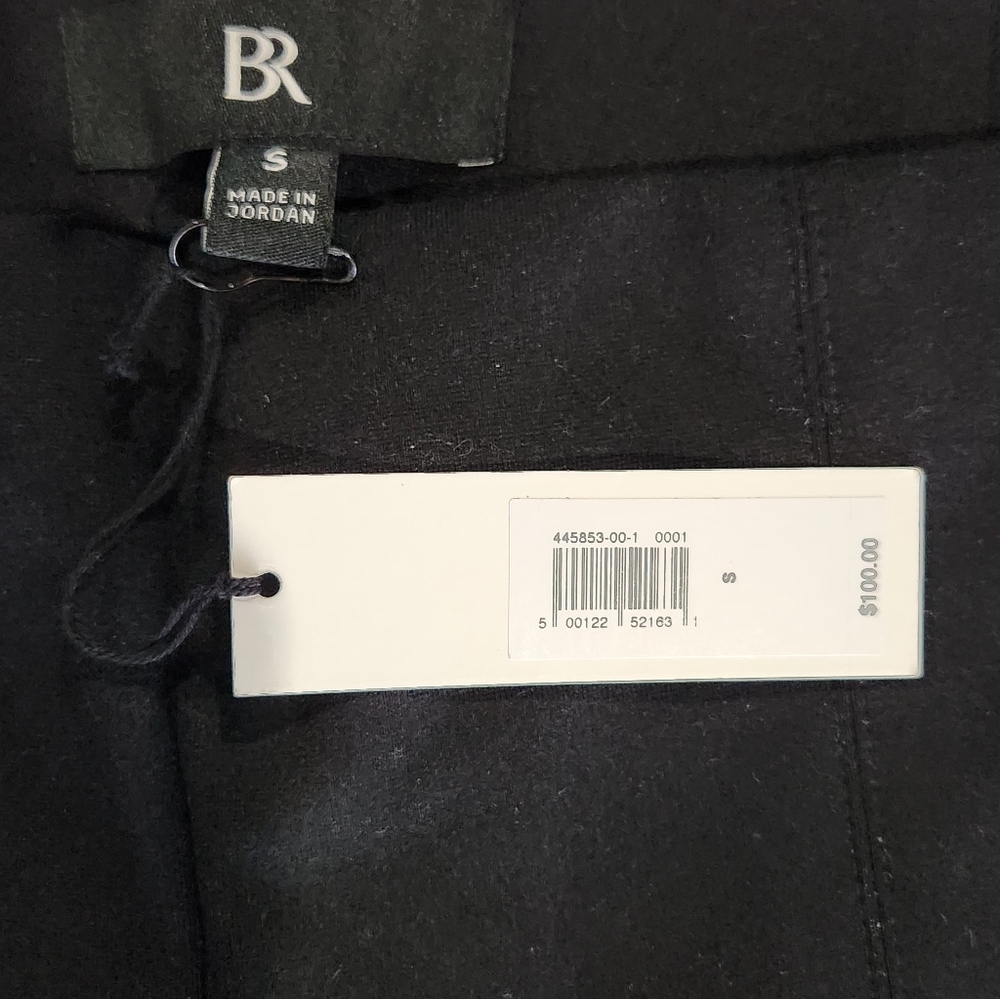 Banana Republic Women's Pull On Black Dress Pants With Front Seam. Size S NWT - Picture 4 of 5